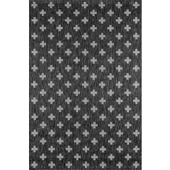 Contemporary Rectangle Area Rug, Charcoal, 3'11" X 5'7"