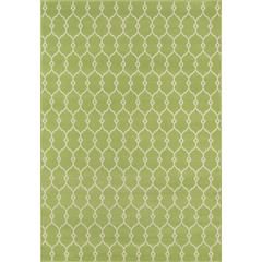 Contemporary Rectangle Area Rug, Green, 6'7" X 9'6"