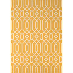 Contemporary Rectangle Area Rug, Yellow, 6'7" X 9'6"