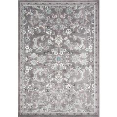 Transitional Rectangle Area Rug, Grey, 9'3" X 12'6"