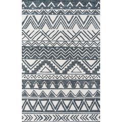 Contemporary Rectangle Area Rug, Charcoal, 9' X 12'