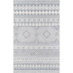 Contemporary Rectangle Area Rug, Grey, 9' X 12'