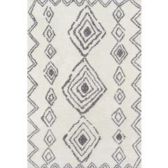 Contemporary Rectangle Area Rug, Ivory, 9' X 12'