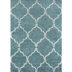 Contemporary Rectangle Area Rug, Blue, 9'3" X 12'6"