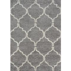 Contemporary Rectangle Area Rug, Grey, 9'3" X 12'6"