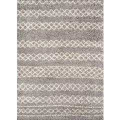 Contemporary Rectangle Area Rug, Grey, 9'3" X 12'6"