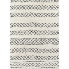 Contemporary Rectangle Area Rug, Ivory, 9'3" X 12'6"