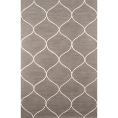 Contemporary Rectangle Area Rug, Grey, 9' X 12'