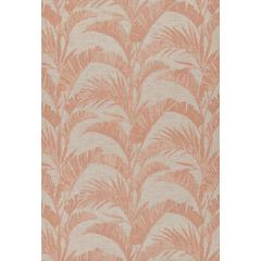 Transitional Rectangle Area Rug, Coral, 6'6" X 9'