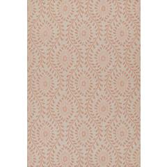 Transitional Rectangle Area Rug, Coral, 6'6" X 9'