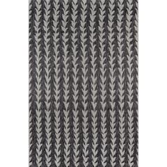 Contemporary Rectangle Area Rug, Charcoal, 6'7" X 9'6"
