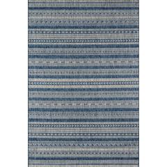 Contemporary Rectangle Area Rug, Blue, 6'7" X 9'6"