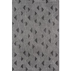 Contemporary Rectangle Area Rug, Charcoal, 6'7" X 9'6"