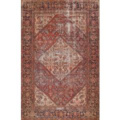 Traditional Rectangle Area Rug, Red, 7'6" X 9'6"