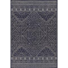 Transitional Rectangle Area Rug, Navy, 8' X 10'