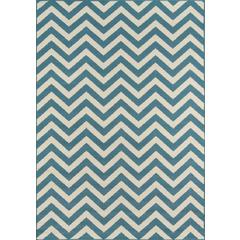 Contemporary Rectangle Area Rug, Blue, 8'6" X 13'