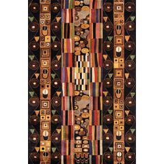 Contemporary Rectangle Area Rug, Black, 8' X 11'