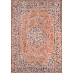 Traditional Rectangle Area Rug, Copper, 2' X 3'