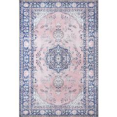 Traditional Rectangle Area Rug, Pink, 10' X 14'