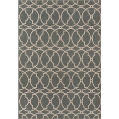 Contemporary Rectangle Area Rug, Grey, 1'8" X 3'7"