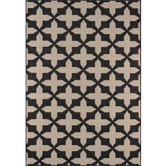 Contemporary Rectangle Area Rug, Charcoal, 1'8" X 3'7"