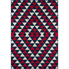 Contemporary Rectangle Area Rug, Red, 1'8" X 3'7"