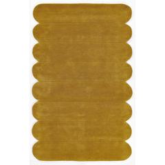 Contemporary Runner Area Rug, Tumeric, 2'6" X 8' Runner