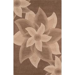 Transitional Runner Area Rug, Mocha, 2'3" X 8' Runner