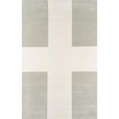 Contemporary Runner Area Rug, Grey, 2'3" X 8' Runner