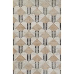Contemporary Rectangle Area Rug, Charcoal, 1'10" X 2'10"