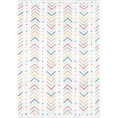 Modern Rectangle Area Rug, Multi, 2' X 3'