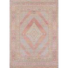 Traditional Rectangle Area Rug, Pink, 2' X 3'