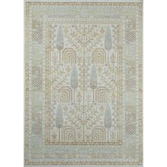 Traditional Rectangle Area Rug, Ivory, 5'3" X 7'3"