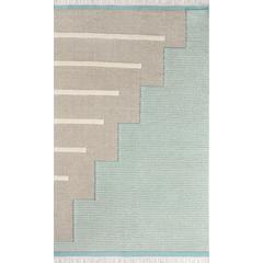 Contemporary Rectangle Area Rug, Blue, 2' X 3'