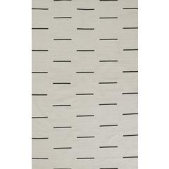 Contemporary Rectangle Area Rug, Ivory, 9' X 12'