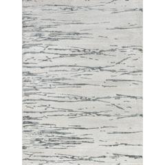 Modern Rectangle Area Rug, Grey, 2' X 3'