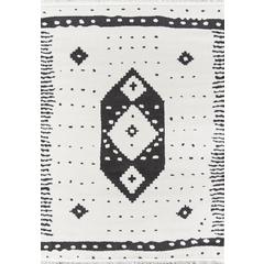 Contemporary Rectangle Area Rug, Ivory, 2' X 3'