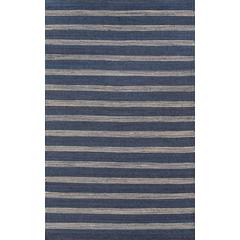 Contemporary Runner Area Rug, Navy, 2'3" X 8' Runner