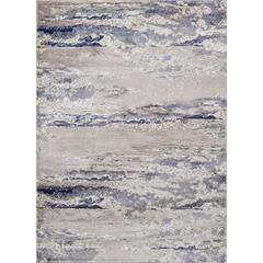 Contemporary Rectangle Area Rug, Blue, 2' X 3'