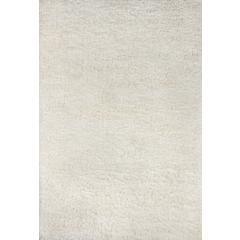 Contemporary Rectangle Area Rug, White, 5'3" X 7'