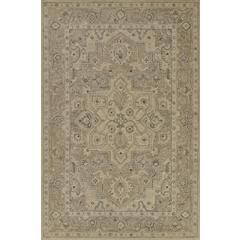 Traditional Rectangle Area Rug, Taupe, 2' X 4'
