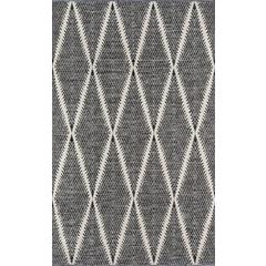 Contemporary Rectangle Area Rug, Black, 2' X 3'