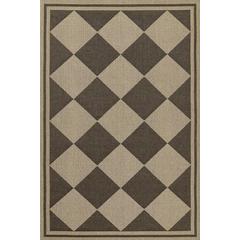 Contemporary Rectangle Area Rug, Black, 2' X 3'