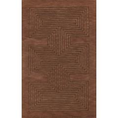 Contemporary Rectangle Area Rug, Copper, 2' X 3'