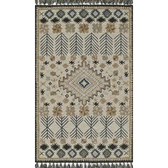 Transitional Rectangle Area Rug, Ivory, 2' X 3'