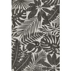 Transitional Rectangle Area Rug, Charcoal, 2' X 3'