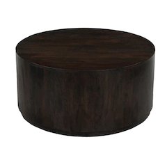 Flagstaff 36" Round Cocktail Table in Barista Brown