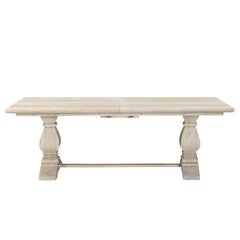 Benedict Extendable Dining Table – White Wash