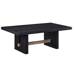 Aubrey 48" Coffee Table, Black Finish