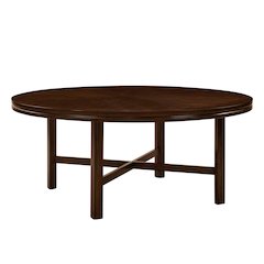 Hartford 72in Dining Set 9 PC with Red Chairs